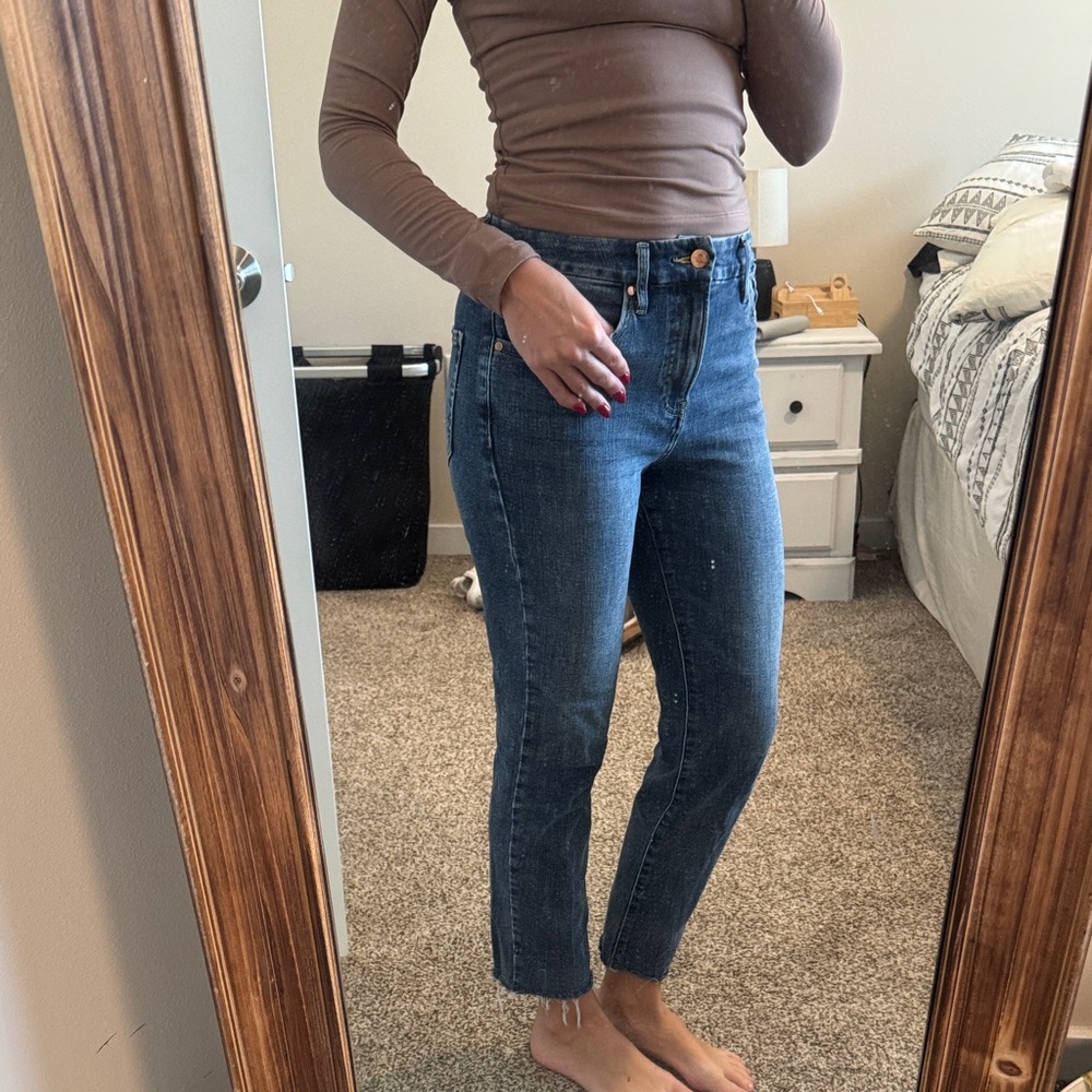 Express Blue Ankle Jeans